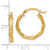 10KT Gold  Polished Twisted 2.5mm Hoop Earrings 10TC211