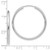 10KT Gold  White Gold Polished Endless 2mm Hoop Earrings 10TL1055
