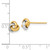 10KT Gold  Two-Tone Polished Love Knot Post Earrings 10YE1502