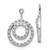 10KT Gold  White Gold Double Circle Diamond Earring Jackets 10Y7902