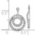 10KT Gold  White Gold Double Circle Diamond Earring Jackets 10Y7902