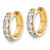10KT Gold  Diamond Hinged Hoop Earrings YE2043W