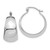14KT Gold  White Gold Polished 10.5mm Tapered Hoop Earrings YE1514Y
