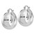 14KT Gold  White Gold Polished 10.5mm Tapered Hoop Earrings YE1514Y