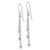14KT Gold  White Gold Diamond Cut  Triple Heart Dangle Shepherd Hook Earrings EM5396-013-YA