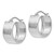 14KT Gold  White Gold 8.25mm Polished Hoop Earrings 10LE571