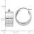 14KT Gold  White Gold 8.25mm Polished Hoop Earrings 10LE571