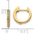 14KT Gold  Diamond Hinged Hoop Earrings 10LE560