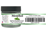 Premium Menthol Crystals 100% Pure Organic and Natural in Glass Jar