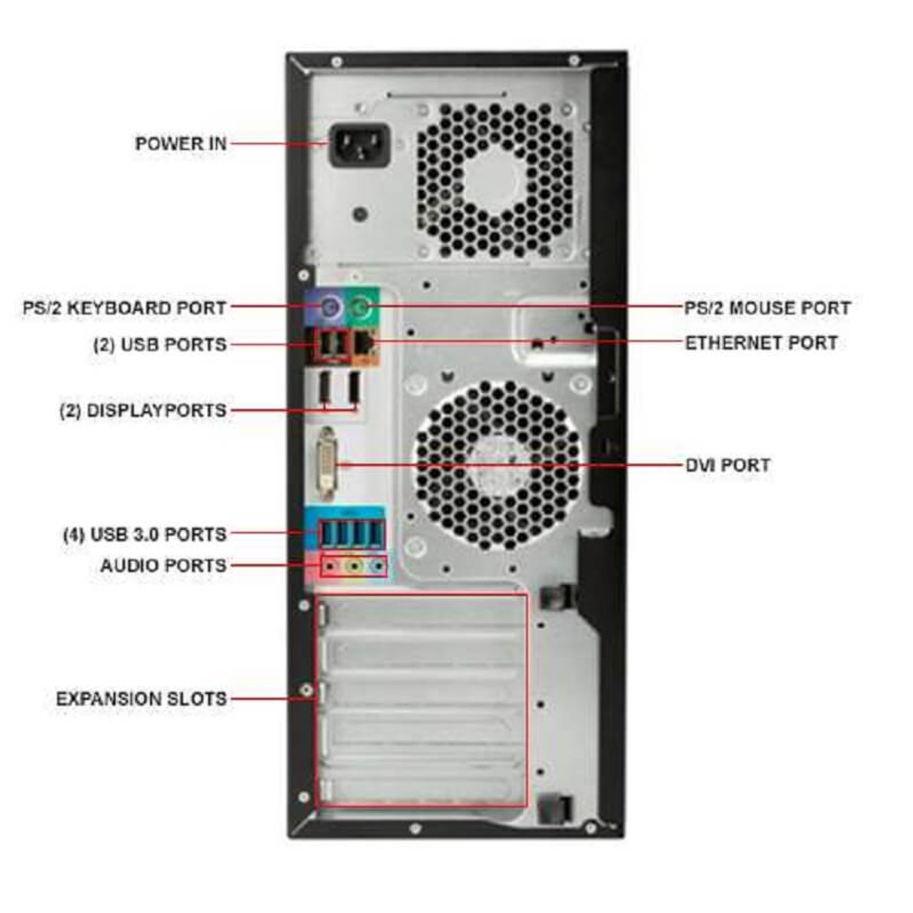 HP Z240 Tower E3-1270 V5 Quad Core 3.6Ghz 4GB 500GB NVMe K620 No OS