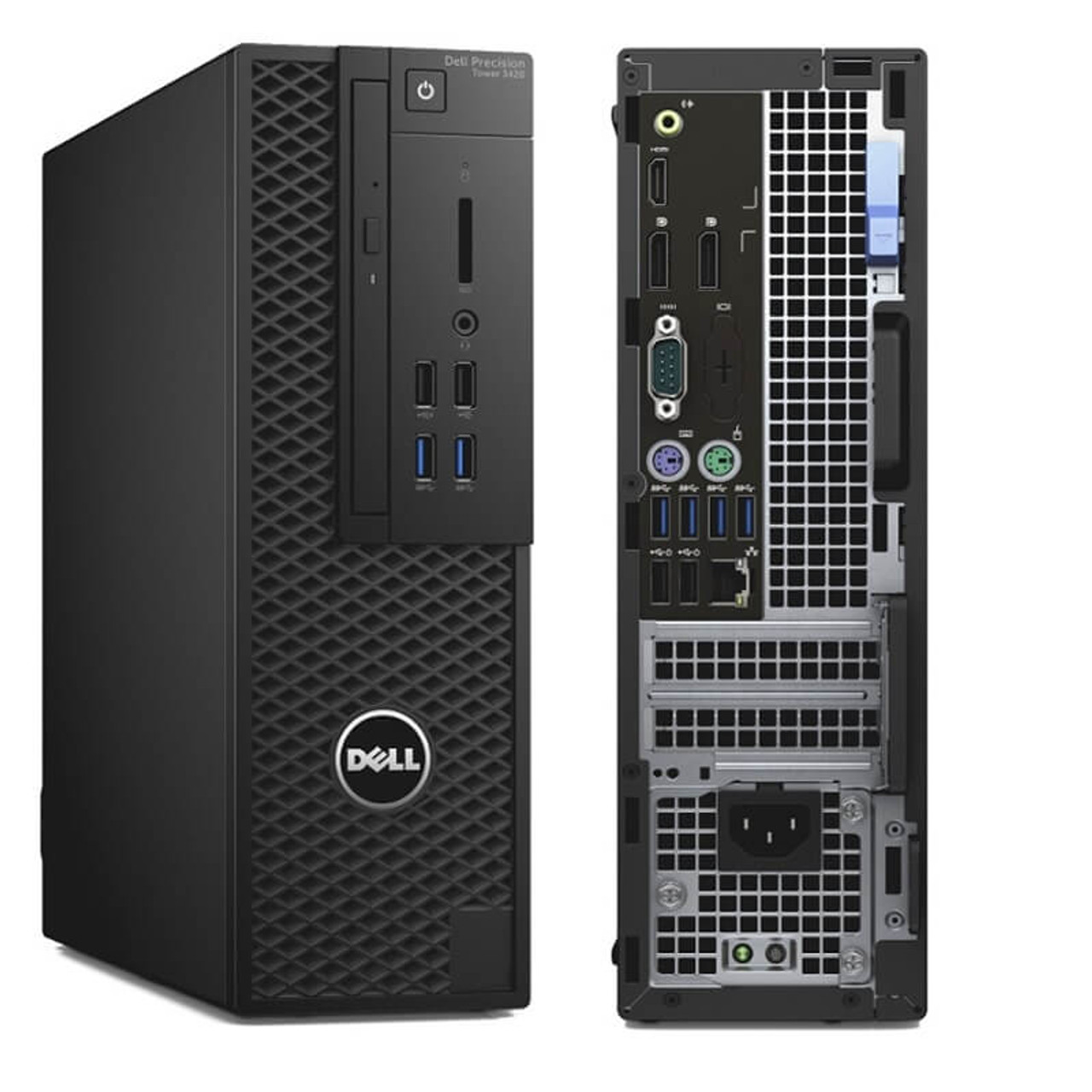 Dell Precision Tower 3420 Workstation E3-1245 V5 4C 3.5Ghz 8GB 1TB NVMe  K1200 Win 10