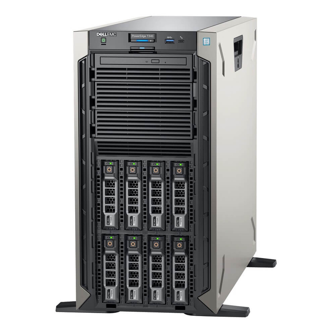 Dell PowerEdge T340 8B LFF E-2136 6C 3.3Ghz 8GB 2x 4TB SAS H330 2x PSU