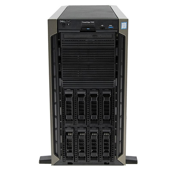 Dell PowerEdge T440 8 x 3.5" Hot Plug 2x Silver 4208 Eight Core 2.1Ghz 16GB RAM 2x 10TB H330 2x PSU
