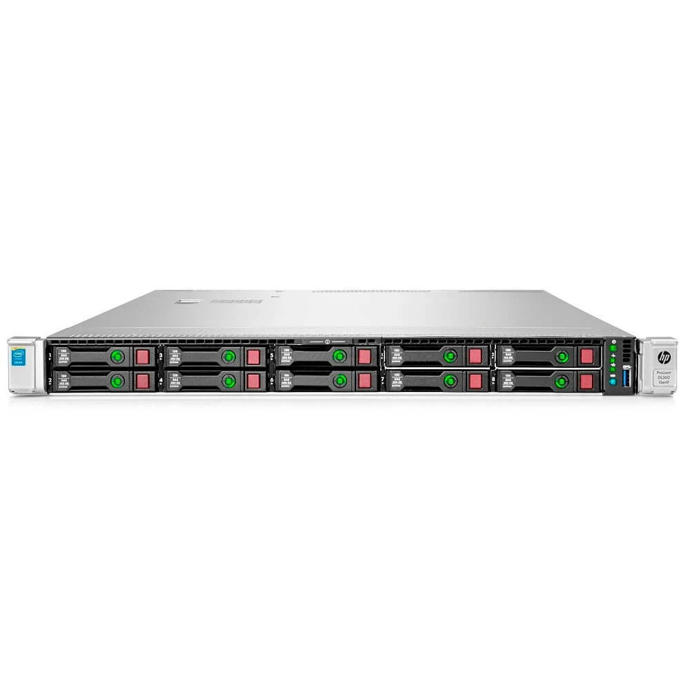 HPE DL360 Gen9 Server front panel showing hot-swap SFF drive bays