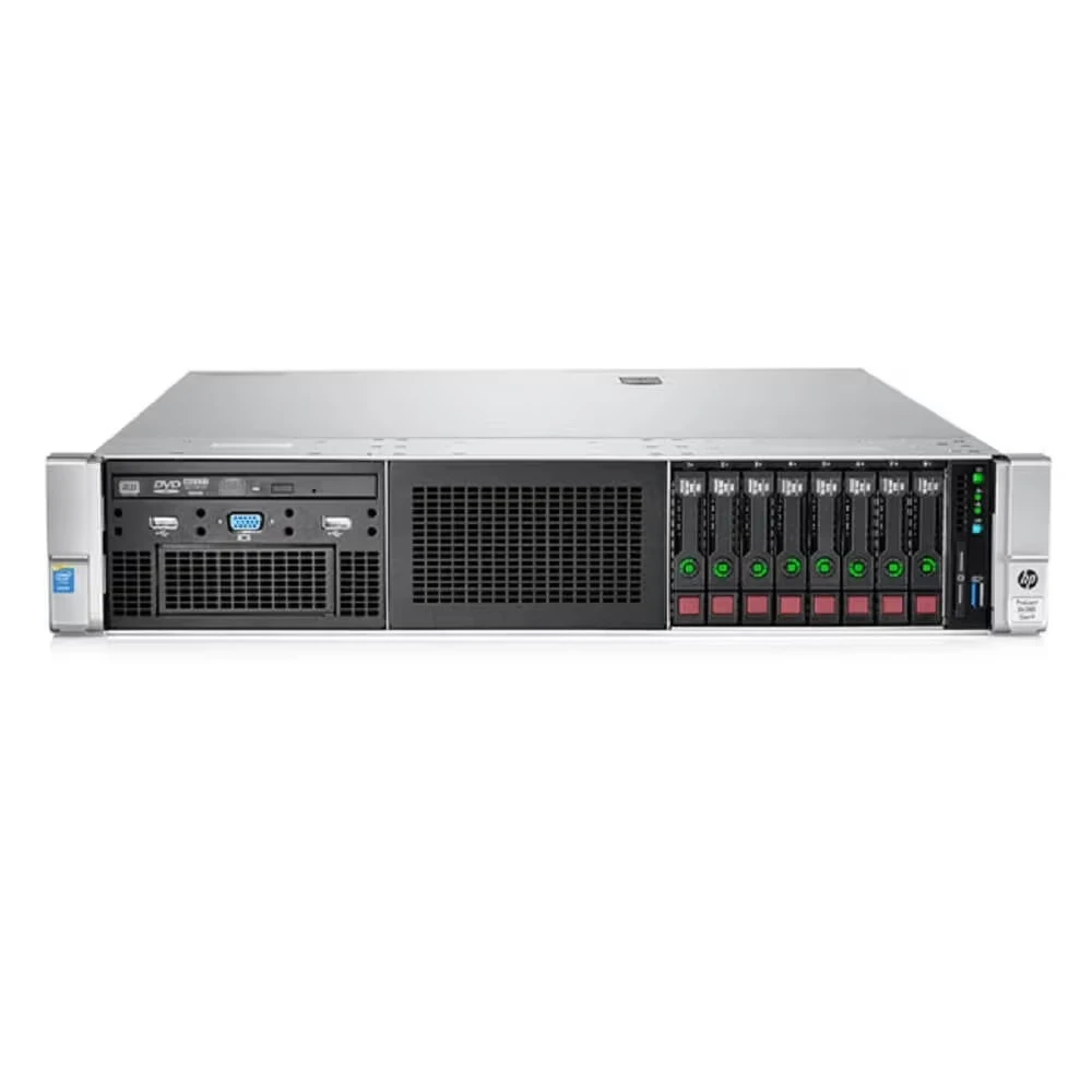 HPE ProLiant DL380 Gen9 server front panel showing hot-swap SFF drive bays