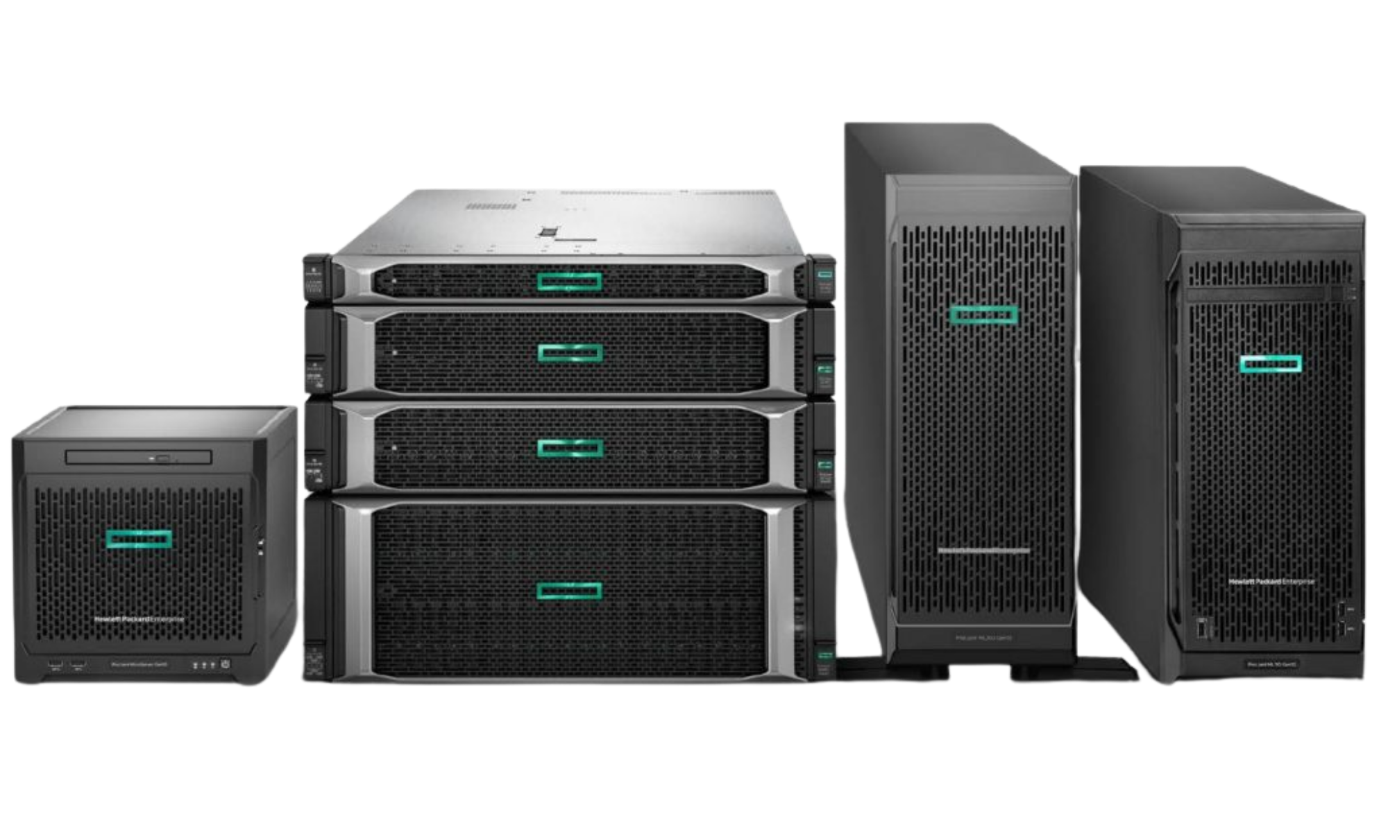 Refurbished HPE ProLiant Gen10 rack and tower servers