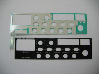 Get a direct-fit replacement Galaxy DX94HP Starlite faceplate bezel assembly with integrated meter and channel lens. Restore your 10-meter radio today.