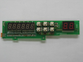 RCI 6900 Channel and Frequency Counter Display (RED) with Buttoms Board # EPT900022Z, FC Display # RT-DA3113 and Channel Display # LDD4061-11