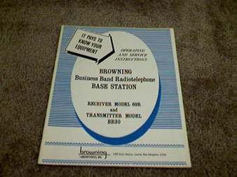 Browning Business Band Radiotelephone 69R & BB30