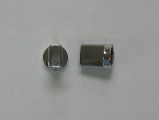 Galaxy Flat Inner Knob KN1 DX33/44/55/66/77/88/99 Connex 3300/3300HP Plus many more radios.  Note: Does not include inner spring, see spring #1  The orange line on the knob is on the same side as the flat side of the D shaft opening.