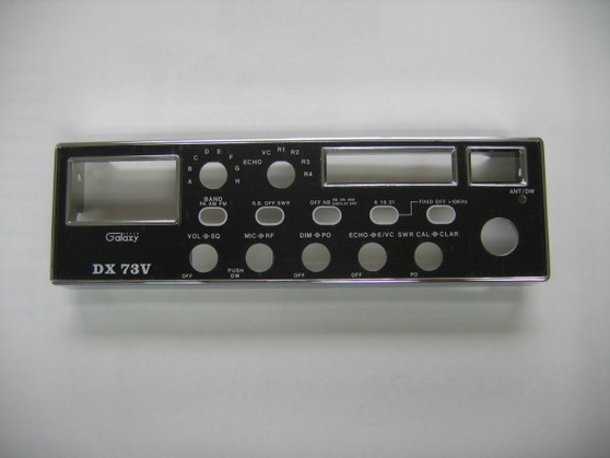Galaxy DX73V Faceplate & Bezel Combination. Faceplate will have to be installed into the bezel. Note: Remove faceplate protective film before installing faceplate into Bezel. Item is pictured with protective film in place.