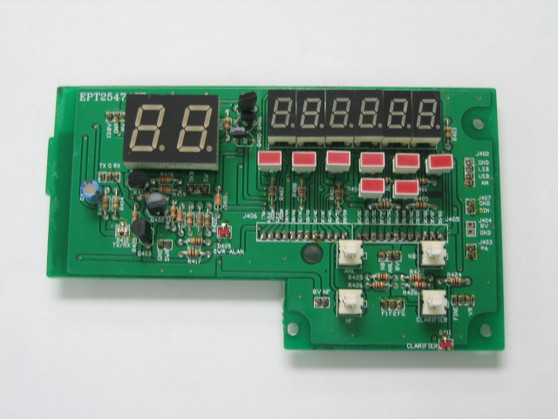 Galaxy DX2547 Channel / Frequency Counter Display with Switches PCB