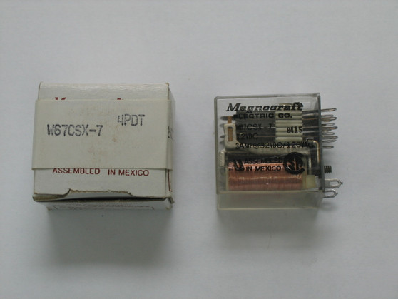 Magnecraft Relay W67CSX-7 4PDT 12VDC NOS