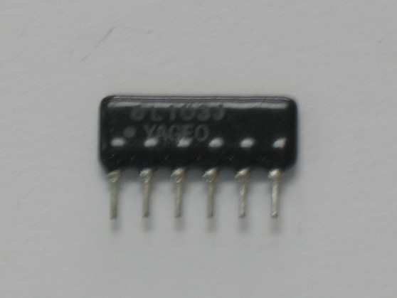 Resistor Array 10K / 20K 6P RA601 RCI2950 Ect 6L103J