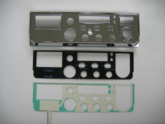 Galaxy Faceplate, StarLight & Bezel Combination for DX86V Not Assembled.  ID Plate, BT979F020A Star Light, PT979F010A Bezel