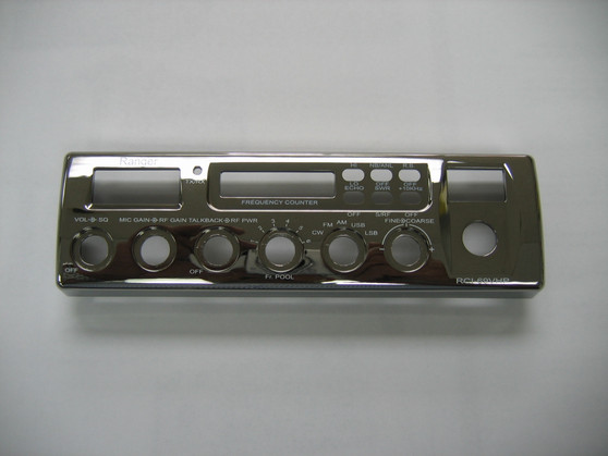 Ranger RCI-69VHP Face Plate without Lens.  Part # PT9000140D Notice:  These do not come with Channel or Frequency Counter Lens. Channel lens part # is PTDX55020D and F/C lens is PT2100041F can be ordered separately.
