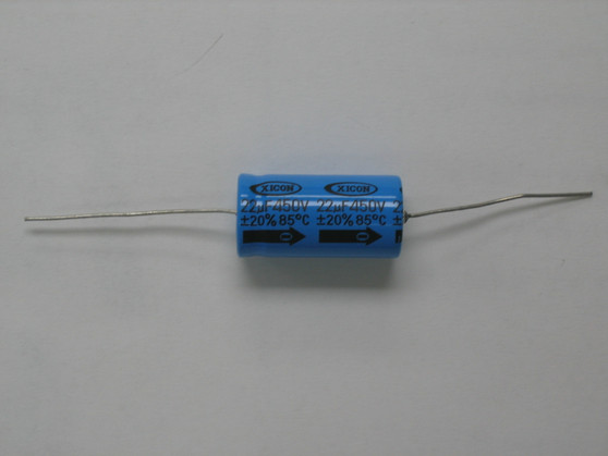 Capacitor 22 UF @ 450 Volts Axial XICON 
