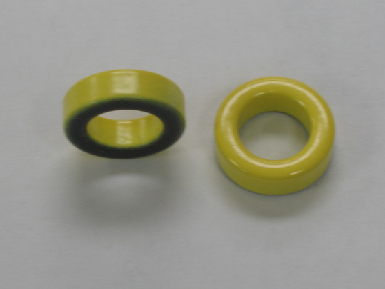 T80-6 Mix 6 toroid core for RF transformers, filters, and high-Q inductors. Low-loss carbonyl iron core ideal for amateur radio and RF designs.
