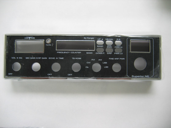 Ranger Long Horn Superior N6 Face Plate Bezel with Lens Part # BT148S150A PT148N082A / 80A  PT2100031F and PT2100041F Bezel marked PT148N080A Pictured with protective coating still in place Remove before installing. Assembly required.