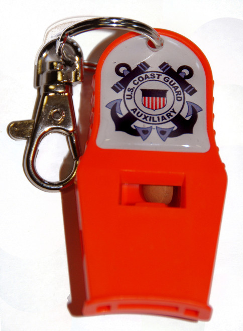 Whistle w/Aux Logo, orange, Personal Use 
NOT AN APPROVED BOATING SAFETY SIGNAL DEVICE Whistle w/Aux Logo, orange, Personal Use 
NOT AN APPROVED BOATING SAFETY SIGNAL DEVICE