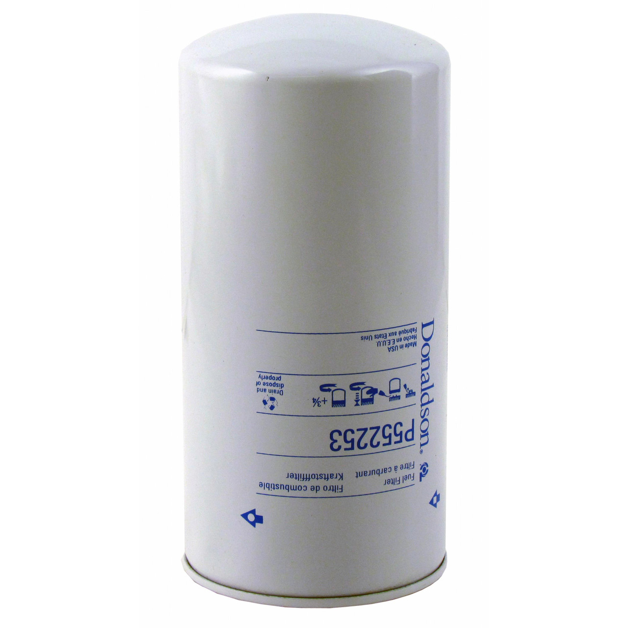 Fuel Filter, Secondary, Spin-On, P552253 -- 1026 1256 1456 460 606