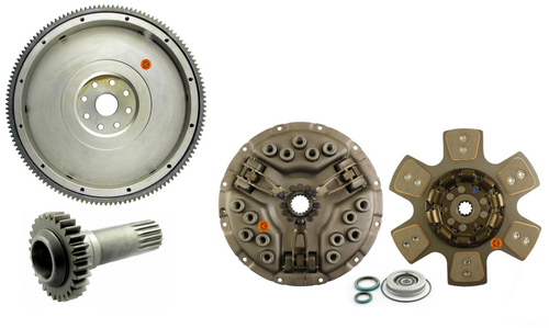 Flywheel with Ring Gear, PTO Drive Gear, and Clutch Kit: DT361 DT407 (Free shipping)