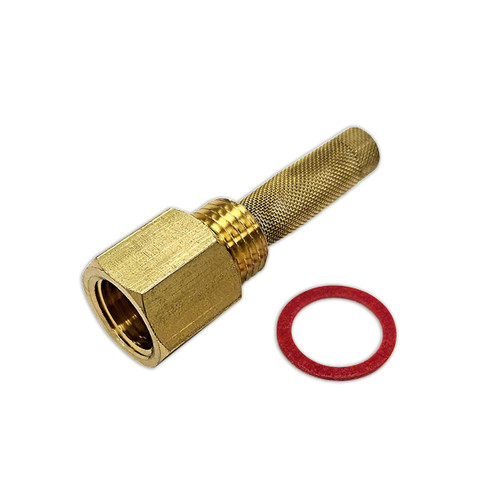 Carburetor Fuel Line Fitting with strainer assembly (1/4" pipe to 5/16" compression) Carburetor Fuel Line Fitting with strainer assembly (1/4" pipe to 5/16" compression)