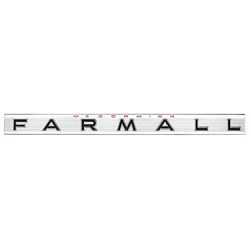 Side Emblem, "FARMALL" Black On Silver 460, 560
