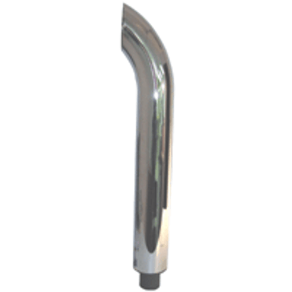 Chrome Curved Stack, Double Walled (36" Tall) IH 666 686 706 766 806 826 856