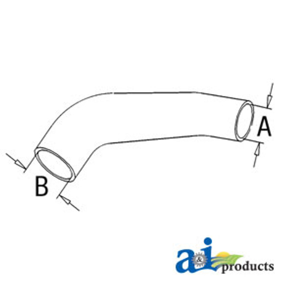 Upper Radiator Hose, IH  474  574  584  585  595  674  684  685  695  784  884  885  885  995   HYDRO 84