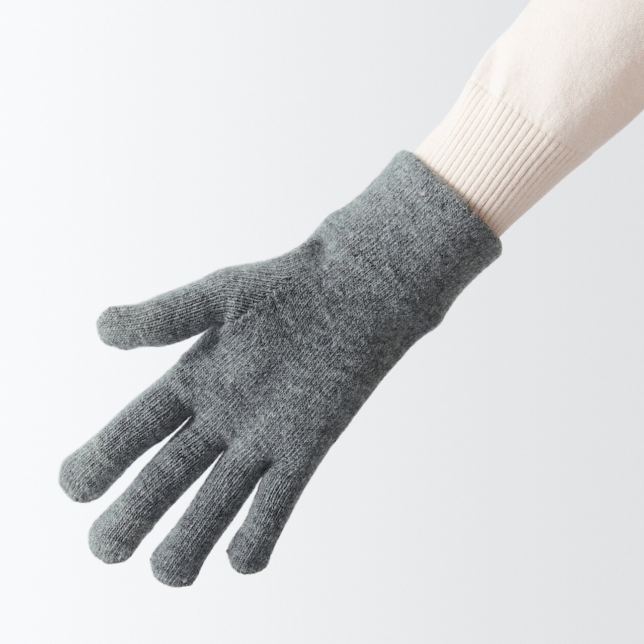 Gant tactile pour homme en tricot côtelé combiné – Natura