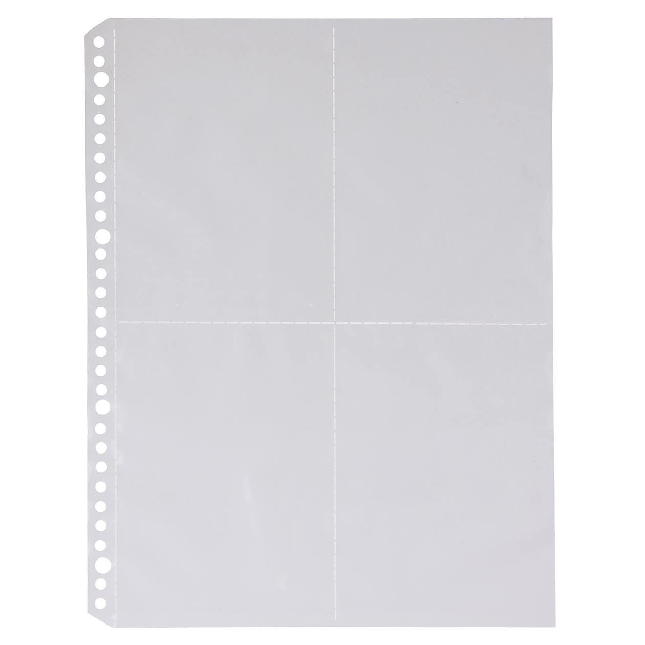 GOYADA Lot De 24 Pochettes Plastiques Perforées A4Pochette Transparente