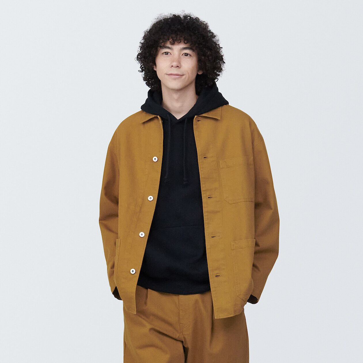Veste chemise en kapok mélangé homme MUJI