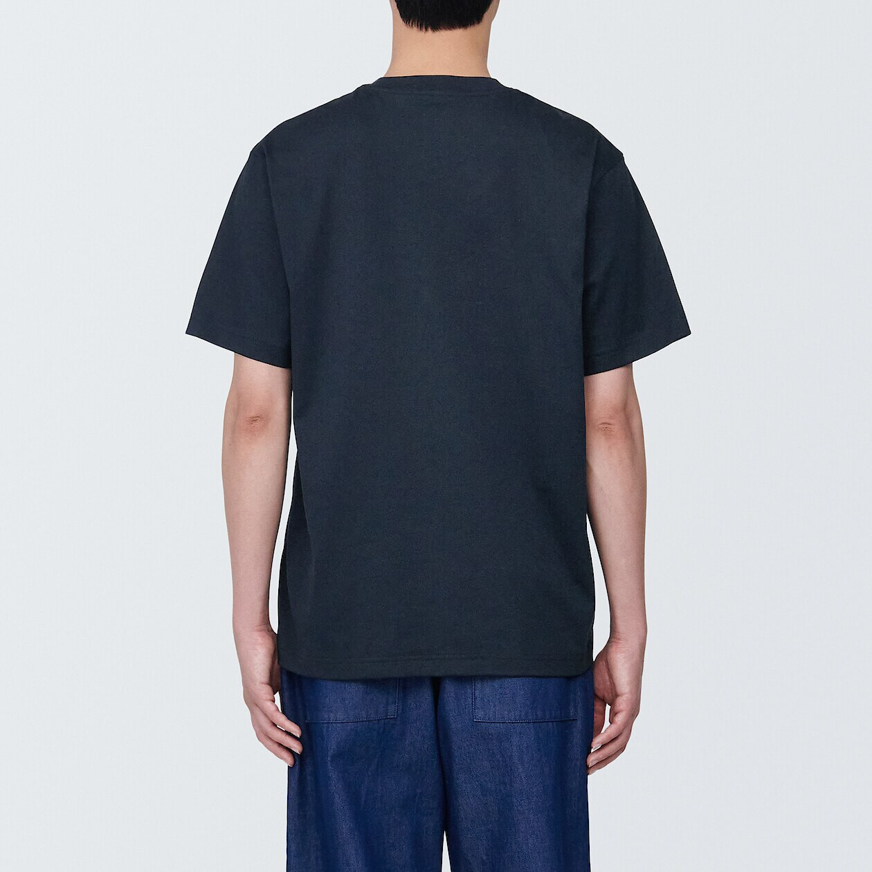 T-shirt Homme Uniqlo Col Rond Bleu Marine, Taille XL, Coton Mélangé, Occasion