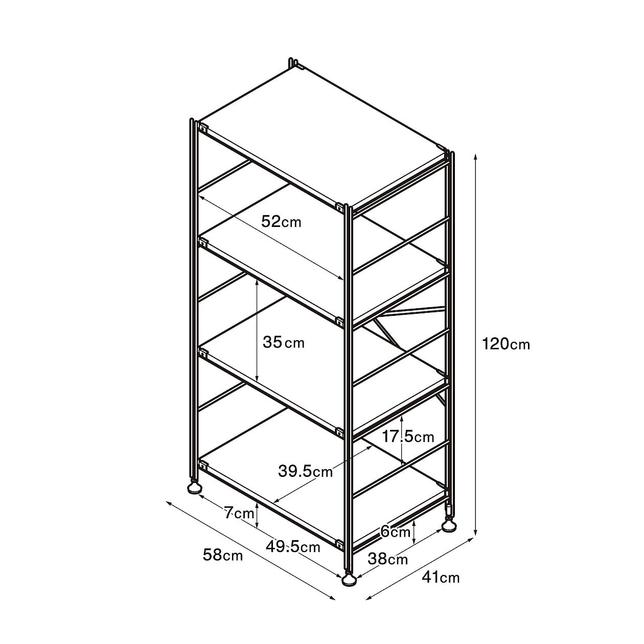 MUJI Étagère à Unité en Acier Inoxydable, Set d'Étagères en