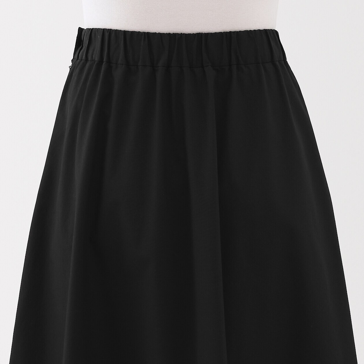 Jupe Évasée Coton Noir Faite Main – Bordure Rick Rack – Taille 10 – Longueur 24 Pouces