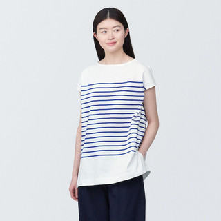 Tunique en coton biologique manches courtes col bateau femme