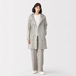 Manteau à capuche en nylon recyclé déperlant pour femme