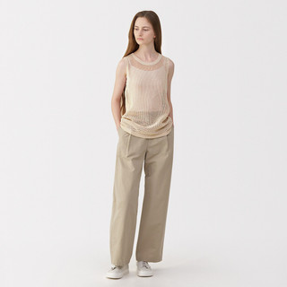 Pull sans manche en tricot de washi et coton pour femme
