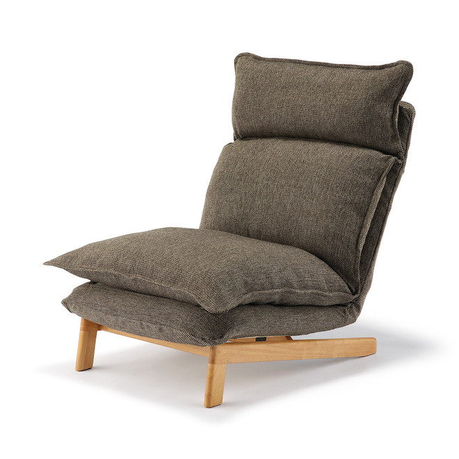 Fauteuil inclinable à dossier haut – Marron